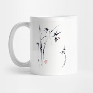 Lovely Day - Sumie ink brush pen painting Mug